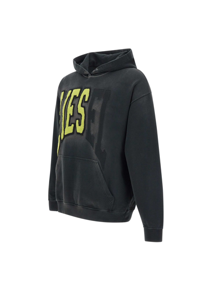 Shop Diesel S-boxt-hood-n7 Cotton Sweatshirt In Black