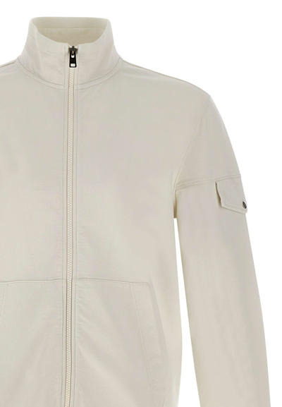 Shop Woolrich Extra Light Cotton Sweatshirt In White