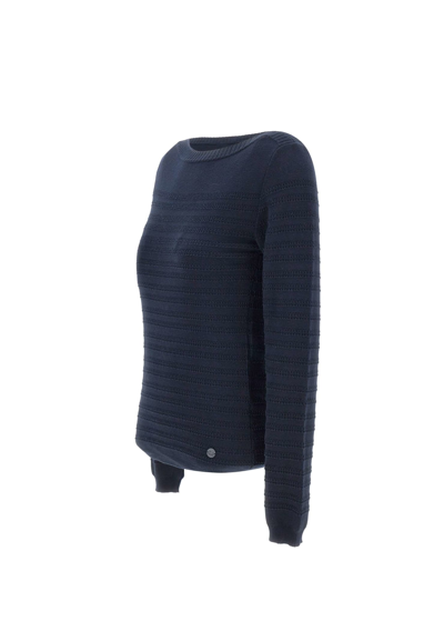 Shop Woolrich Pure Cotton Cotton Sweater In Blue