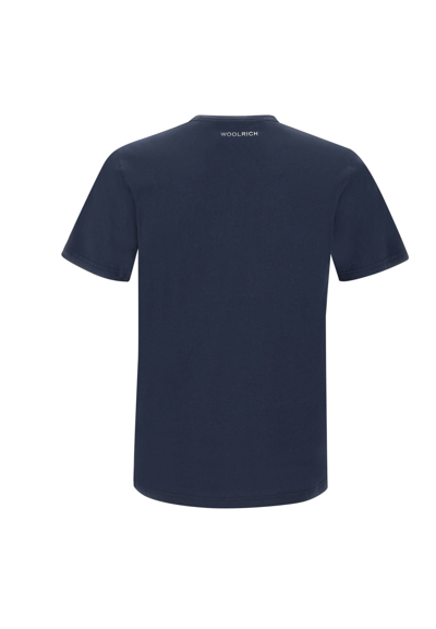 Shop Woolrich Boat Cotton T-shirt In Blue
