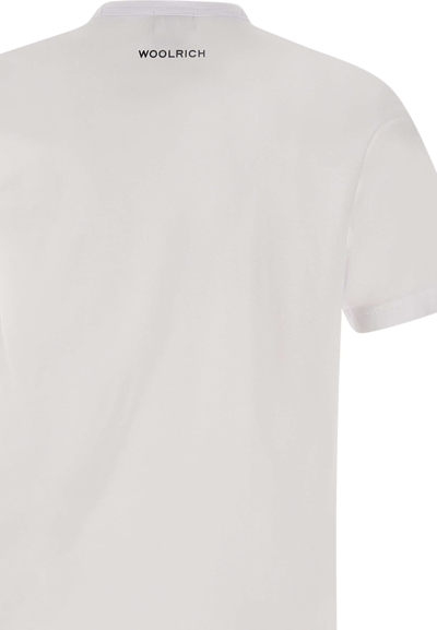 Shop Woolrich Boat Cotton T-shirt In White