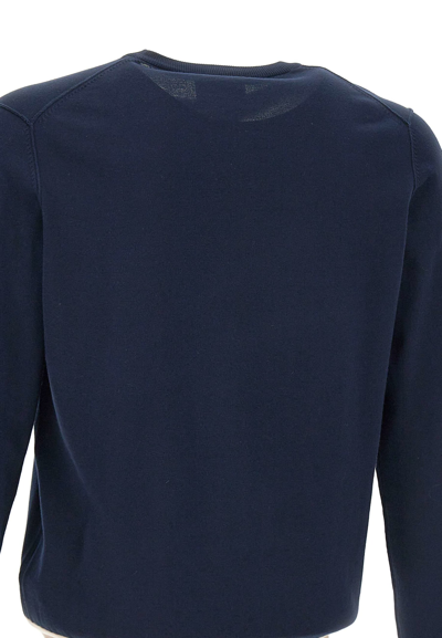 Shop Peuterey Ghisallo Cotton Sweater In Blue