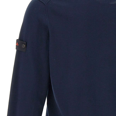 Shop Peuterey Ghisallo Cotton Sweater In Blue