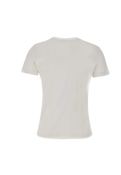 Shop Elisabetta Franchi Urban Cotton Jersey T-shirt In White