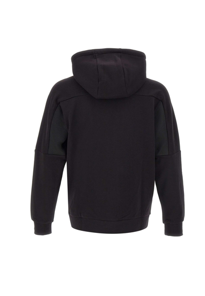 Shop Ea7 Cotton Sweatshirt In Black