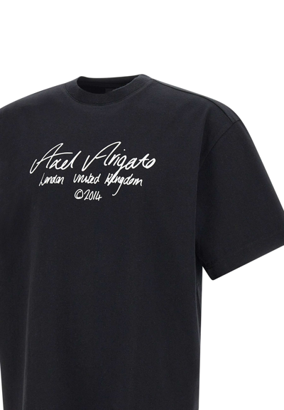 Shop Axel Arigato Essential Organic Cotton T-shirt In Black