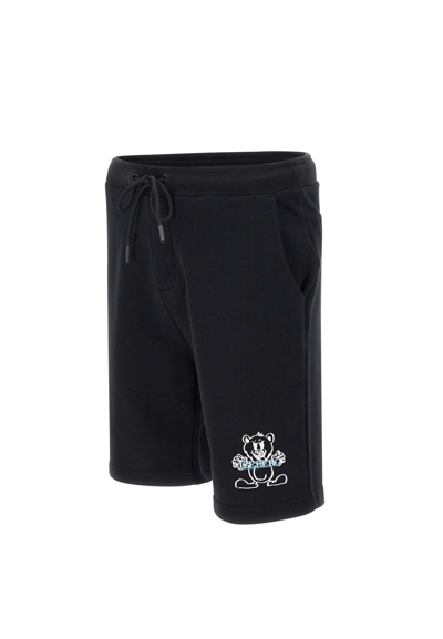 Shop Iceberg Cotton Shorts In Black