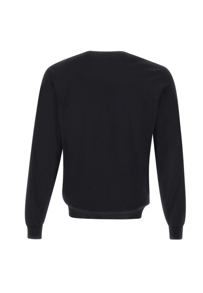 Shop Filippo De Laurentiis Superlight Sweater Cotton In Black