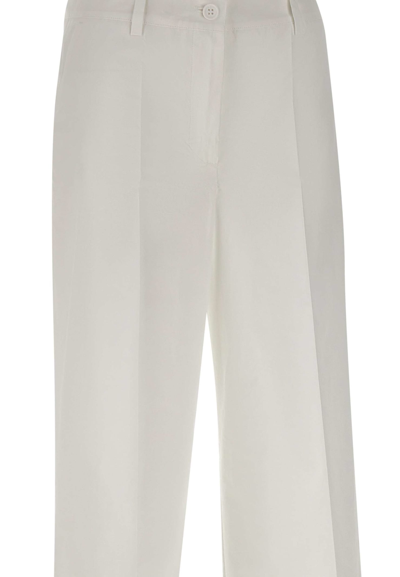 Shop P.a.r.o.s.h Canyox24 Cotton Trousers In White