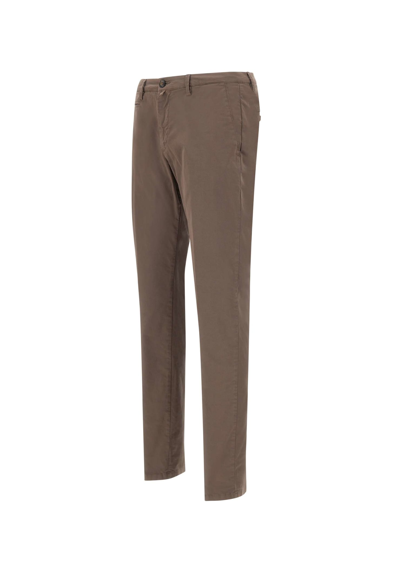 Shop Briglia 1949 Bg05 Cotton Trousers In Brown