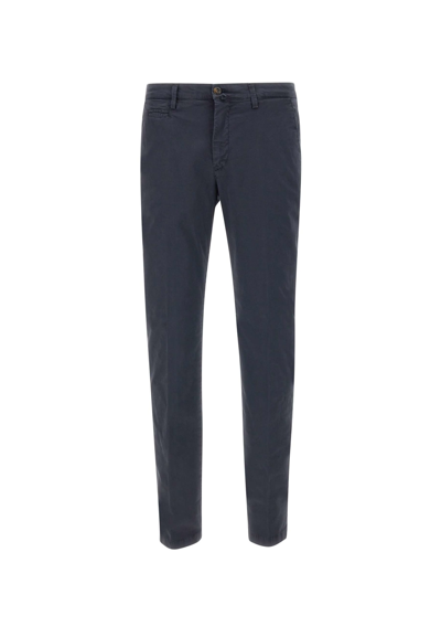 Shop Briglia 1949 Bg05 Cotton Trousers In Blue