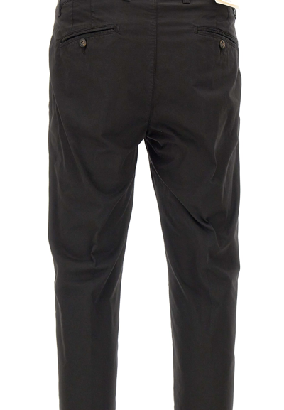 Shop Briglia 1949 Bg05 Cotton Trousers In Black