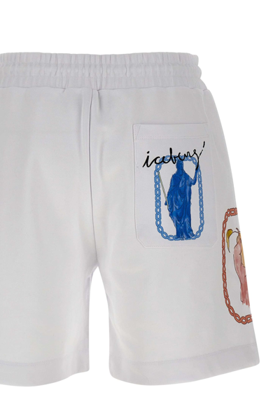 Shop Iceberg Cotton Shorts In White