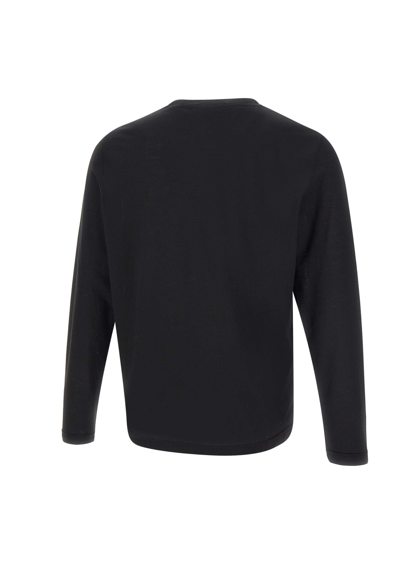 Shop Filippo De Laurentiis Cotton Crepe Sweater In Black