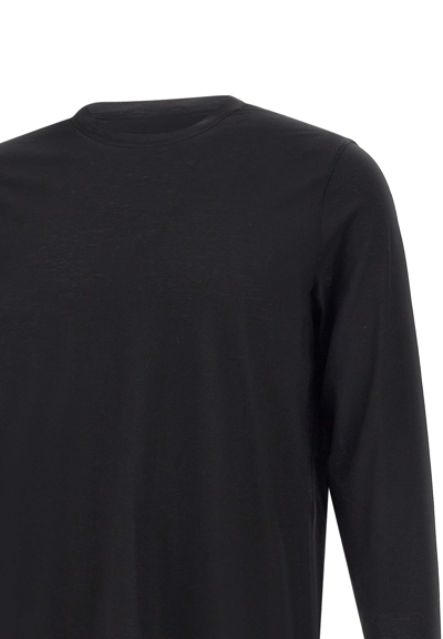 Shop Filippo De Laurentiis Cotton Crepe Sweater In Black