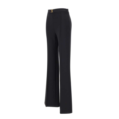 Shop Elisabetta Franchi Daily Trousers In Black