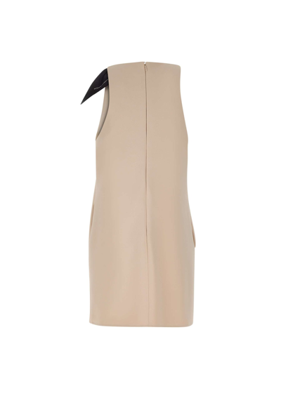 Shop Elisabetta Franchi Events Minidress In Beige