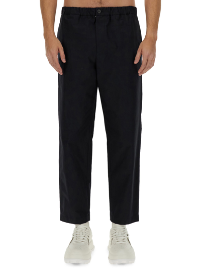 Shop Jil Sander Cotton Pants In Blu