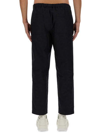 Shop Jil Sander Cotton Pants In Blu