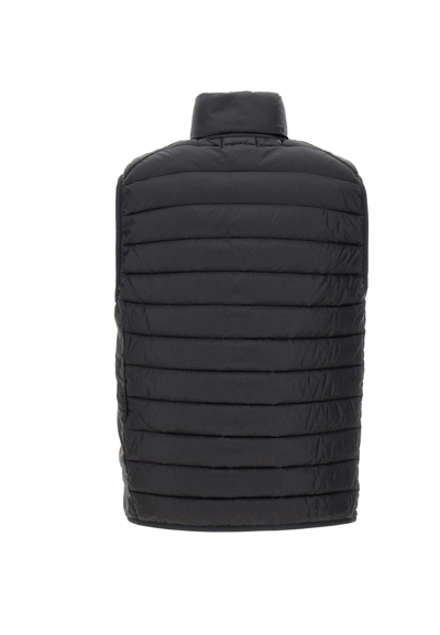 Shop Stone Island Padded Vest In Black
