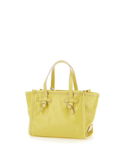 Shop Gianni Chiarini Marcella Bag In Yellow