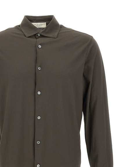 Shop Filippo De Laurentiis Cotton Shirt In Brown