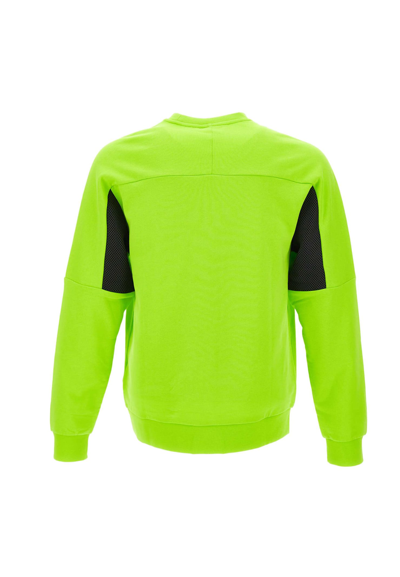 Shop Ea7 Cotton Sweatshirt In Green