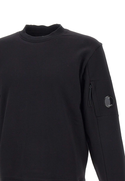 Shop C.p. Company Cotton Sweatshirt In Black