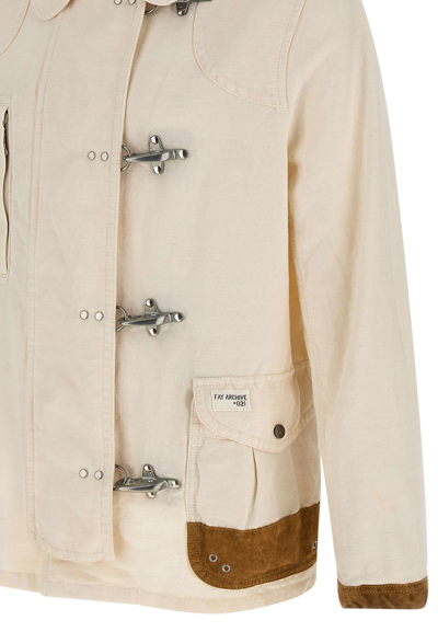 Shop Fay 4 Ganci -  Archive Jacket In White