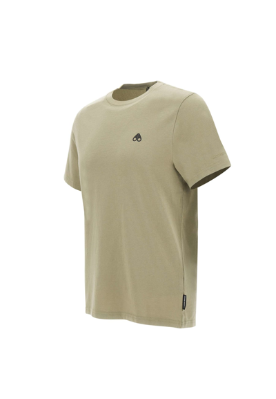 Shop Moose Knuckles Satellite Cotton T-shirt In Green