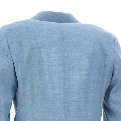 Shop Brian Dales Linen And Wool Two-piece Suit In Light Blue