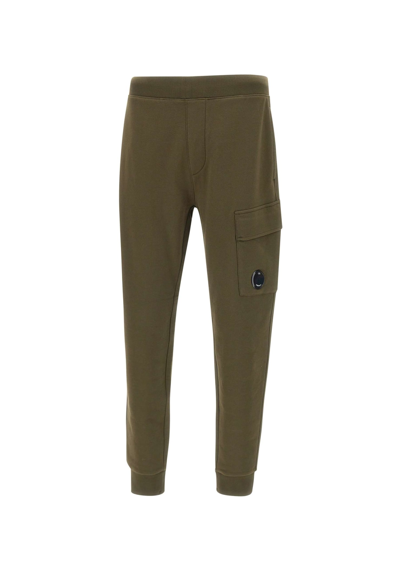 Shop C.p. Company Cotton Joggers In Green