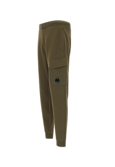 Shop C.p. Company Cotton Joggers In Green