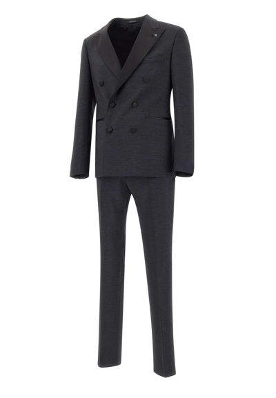 Shop Tagliatore Two-piece Formal Suit In Black
