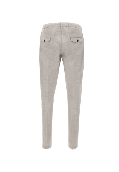 Shop Eleventy Fresh Wool Trousers In Grey