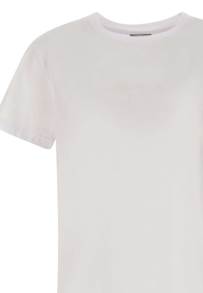 Shop Woolrich Logo Cotton T-shirt In White