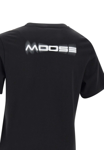 Shop Moose Knuckles Maurice Cotton T-shirt In Black