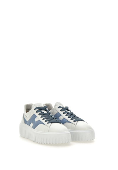 Shop Hogan Sneakers H-stripes In White/light Blue