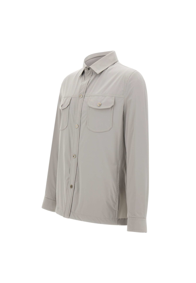 Shop Moorer Atlas Kn Jacket In Grey