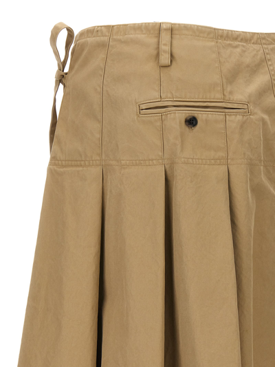 Shop Dries Van Noten Skilt Skirt In Beige
