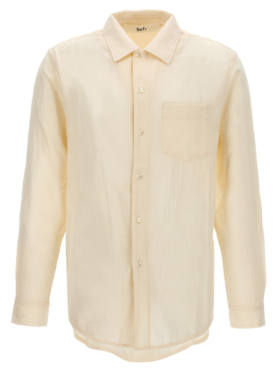 Shop Séfr Leo Shirt In White