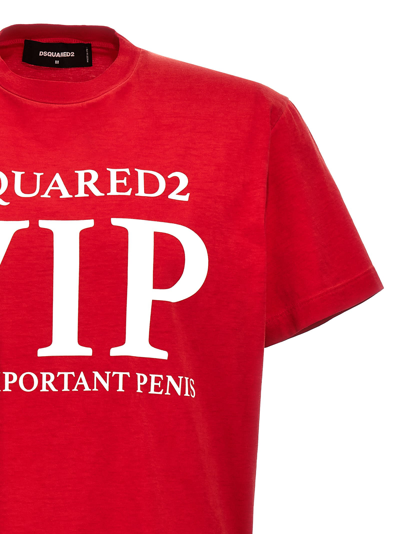 Shop Dsquared2 Vip T-shirt In Red