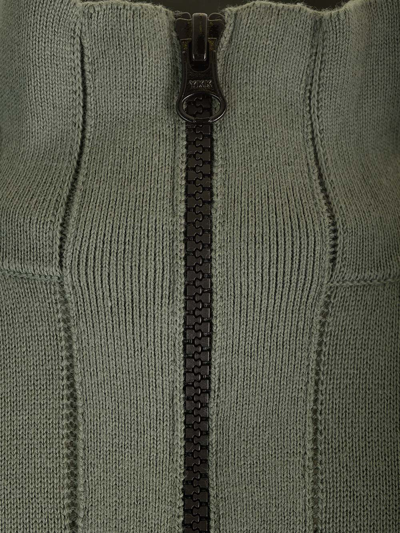 Shop Stone Island Zipped Cardigan In Green