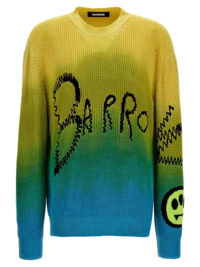 Shop Barrow Jacquard Logo Sweater In Multicolor