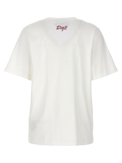 Shop Dsquared2 Leading Lady T-shirt In White