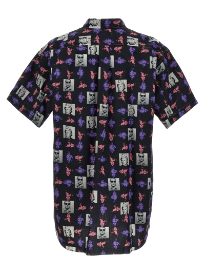 Comme Des Garçons Shirt Andy Warhol Printed Cotton Shirt In Multicolor