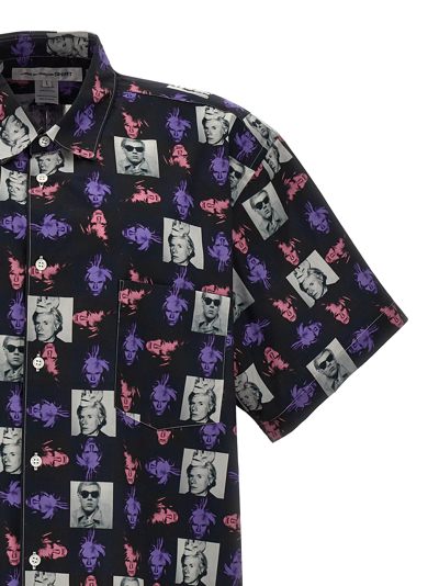 Comme Des Garçons Shirt Andy Warhol Printed Cotton Shirt In Multicolor
