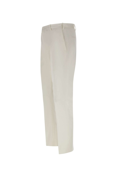 Shop Pt01 Dieci Cotton Trousers In White