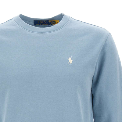 Shop Polo Ralph Lauren Classics Cotton Sweatshirt In Blue