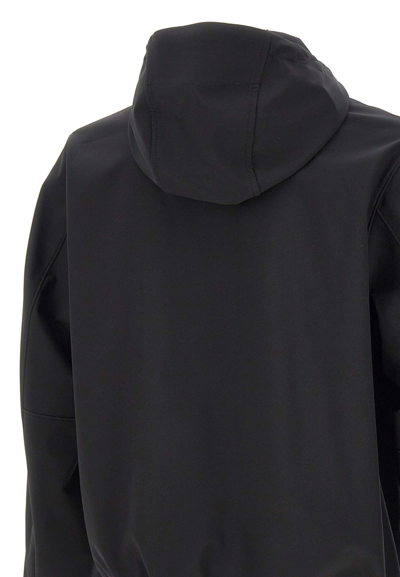 Shop Stone Island Light Soft Shell-r E.dye Technology Jacket In Black